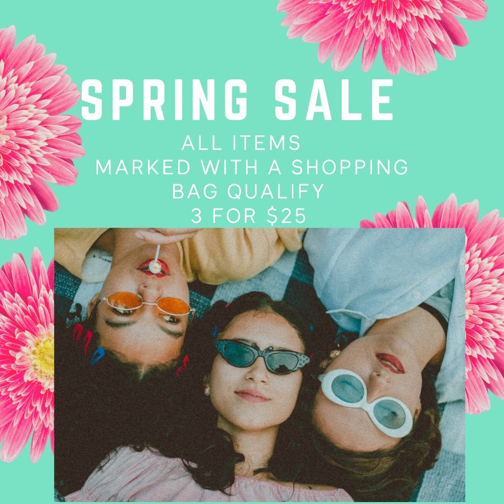 ALL ITEMS MARKED with A SHOPPING BAG 3 for $25!!